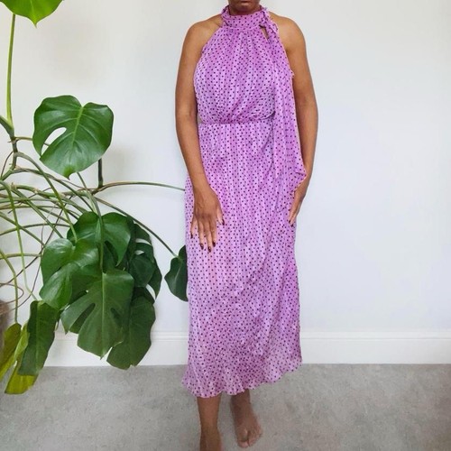 Zara lilac polka dot halter - zara,