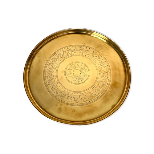 Vintage brass tray wall - vintage,