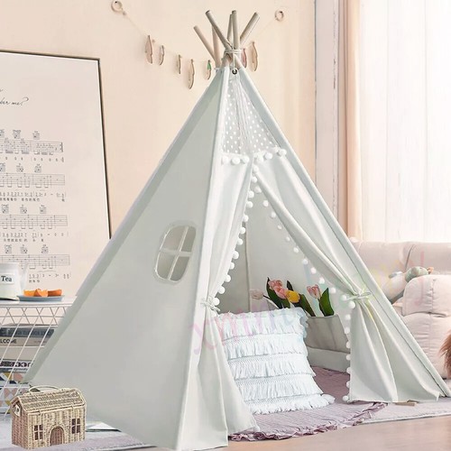 Large canvas kids teepee lace - canvas,