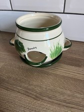 Herb Planter Decorative Parsley Chives Chervil Glazed Spice Planter Windowsill