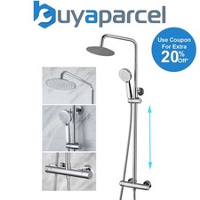 Round Chrome Thermostatic Dual