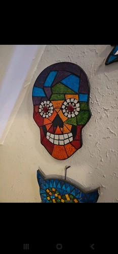 Rainbow skull with - skull,