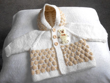 Hand knitted Cream  *Teddy