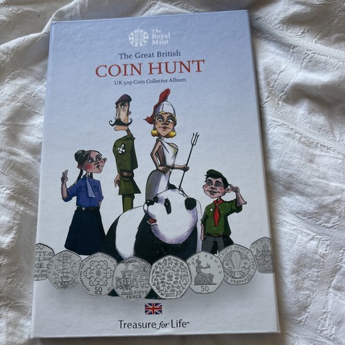 Coin hunt 50p album treasure - album,
