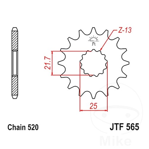 Front sprocket racing - jt,