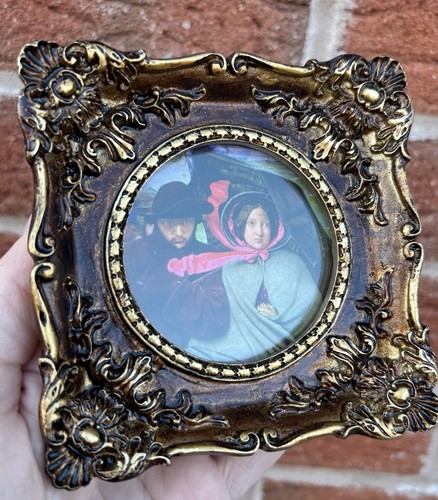 Antique style small framed art - small,