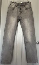 Men’s Light Grey Fade Denim