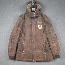 MUSTANG Leather Jacket Mens XL