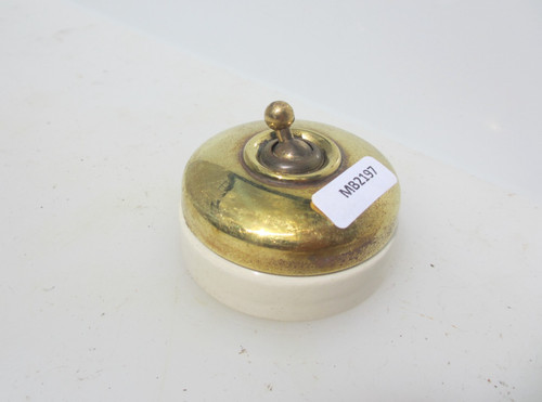 Antique brass ceramic light - antique,