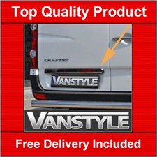 FITS MERCEDES SPRINTER 06> CHROME REAR DOOR NUMBER PLATE COVER HANDLE STAINLESS