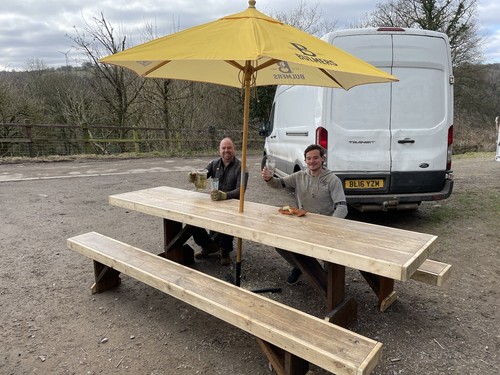 Pub beer garden outdoor - garden, tables