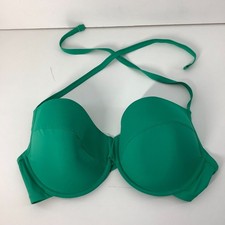 Matalan 40DD Green Padded Underwired Halter Bikini Top Swimwear Beach Holiday