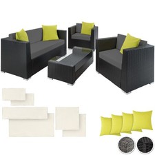 Rattan Garden Sofa Set | 4 seats 1 table Outdoor Lounge Furniture Wicker Patio