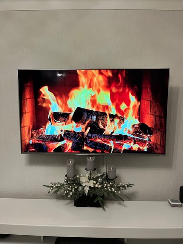 Silver panasonic tv - silver, 58”