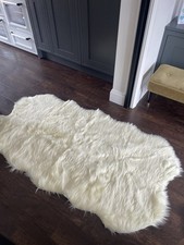 Faux cream sheepskin - cream, rug