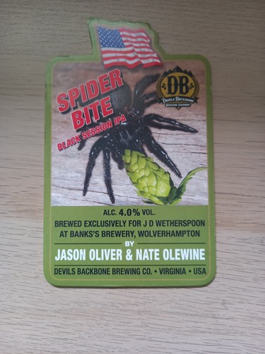 Banks brewery spider bite - banks,