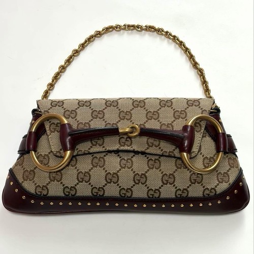Gucci horsebit canvas chain - gg,