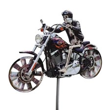 Skeleton Motorcycle Windmill