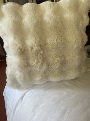 John lewis faux fur cushion - john,