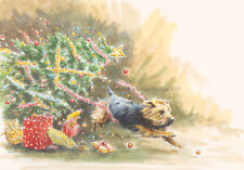 Yorkshire Terrier Dog Christmas cards pack of 10 by Paul Doyle C552X