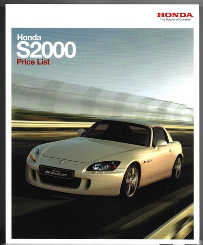Honda s2000 specifications - s2000,