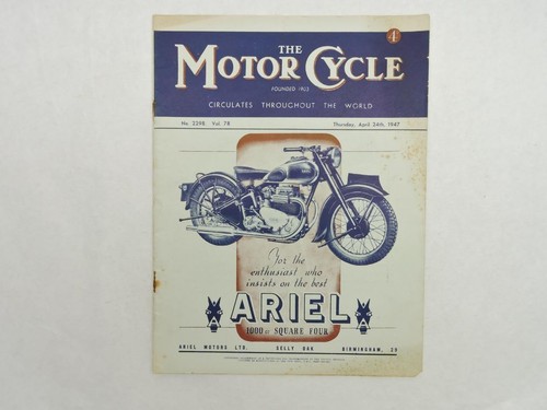 April 1947 the motorcycle - 1947,