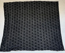 Black Heavy Guipure Floral