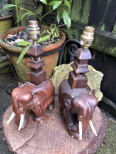 Table lamps vintage - pair, of
