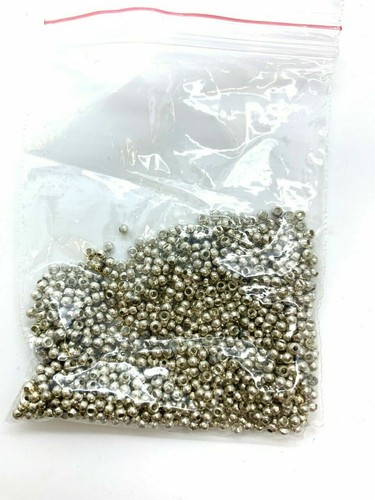 Pieces brass beads silver - brass,