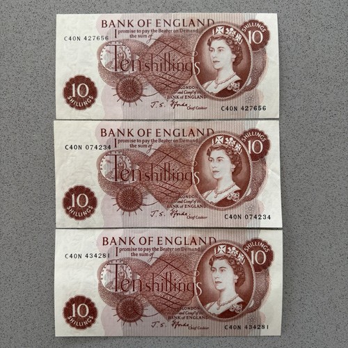 Bank england shillings - of,