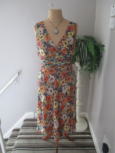 Kaliko orange mix floral - kaliko, dress