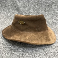 Kookaburra Bush Hat Co Genuine Australian Hand Crafted Brown suede Hat size XL