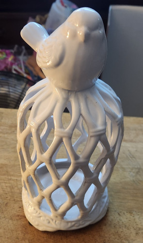 Ceramic bird cage - ceramic,