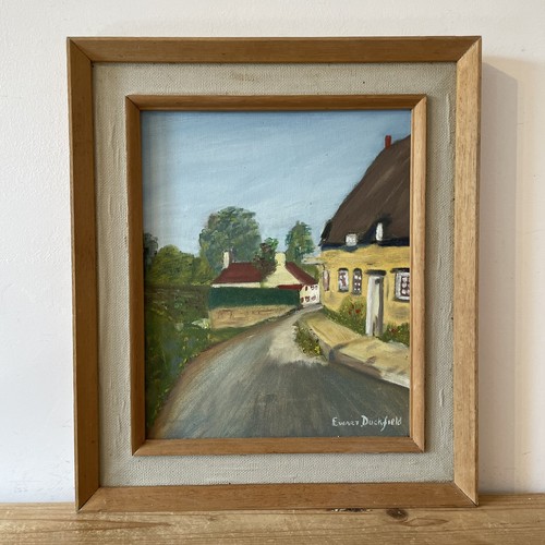 Vintage english village naive - english,