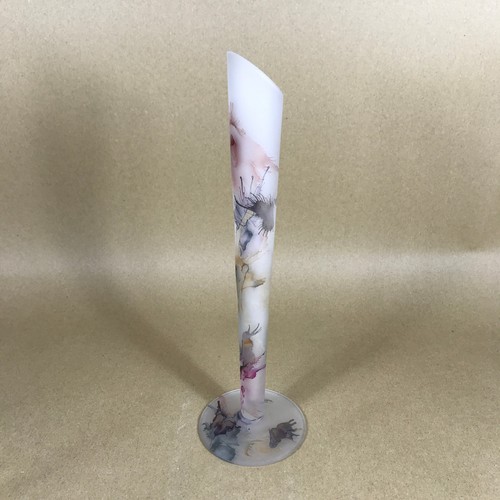Vintage hand blown glass - glass, stem