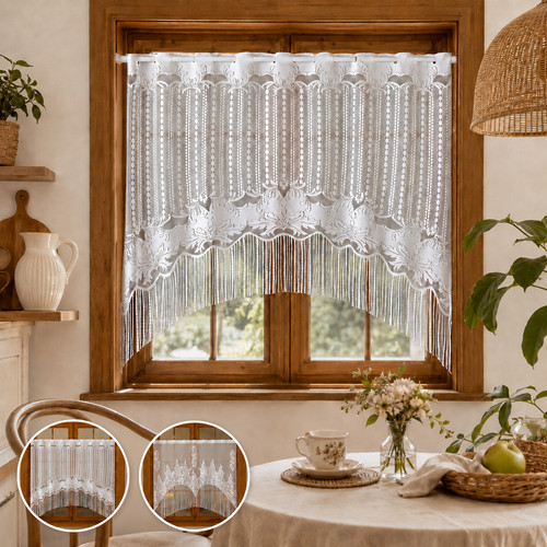 Lace tassel cafe net - tassel, curtains