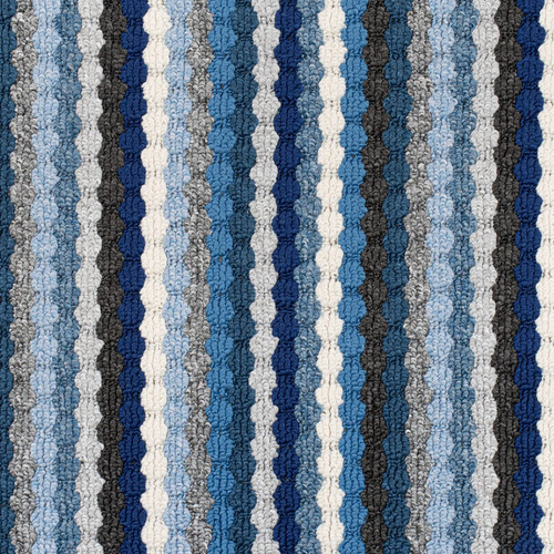 Blue twist saxony carpet - blue, &
