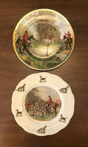 Two hunting scene decorative - two,