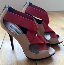 Zara Black, Camel & Red Heeled