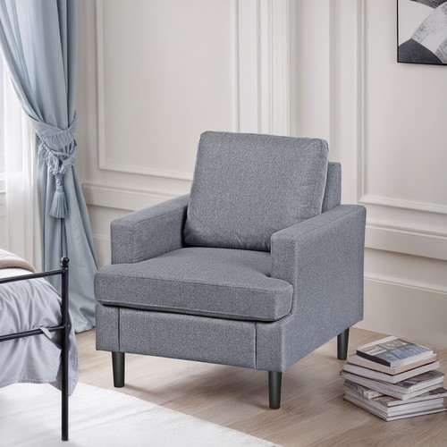 Linen fabric armchair - linen,