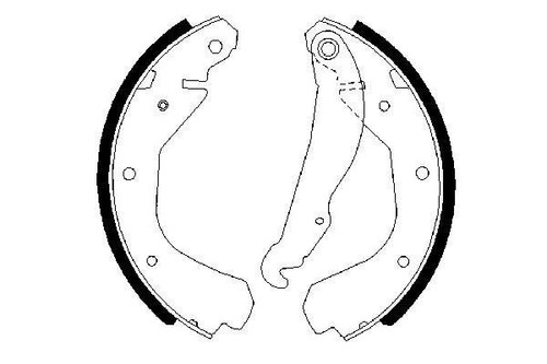 Brake shoe set - shoe,