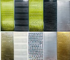 Self adhesive letters numbers - letters,
