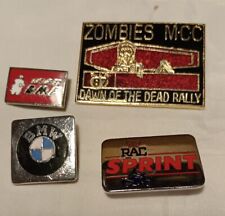 Vintage Motorcycle Badge bundle No29     4 Vintage Assorted 