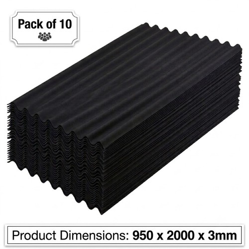 Black bitumen corrugated - x,