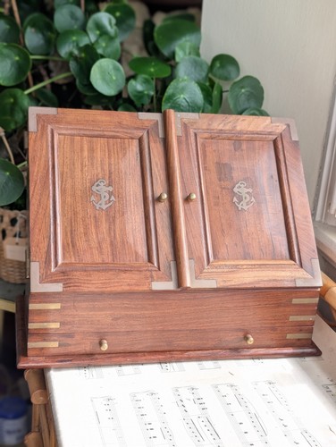 Vintage wooden stationery - vintage,