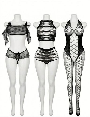 3pc sexy lingerie set - set,