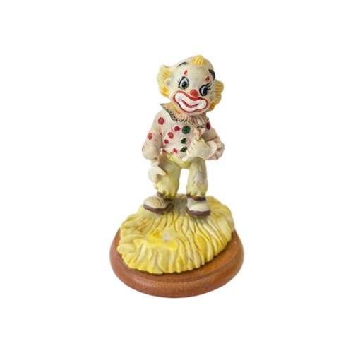 Vintage woolbro ceramic clown - ceramic,
