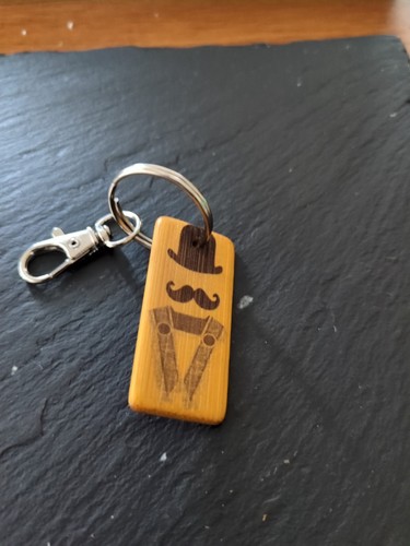 Orange order sash keyring - orange,