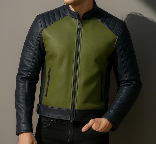 Men black genuine lambskin - men's,