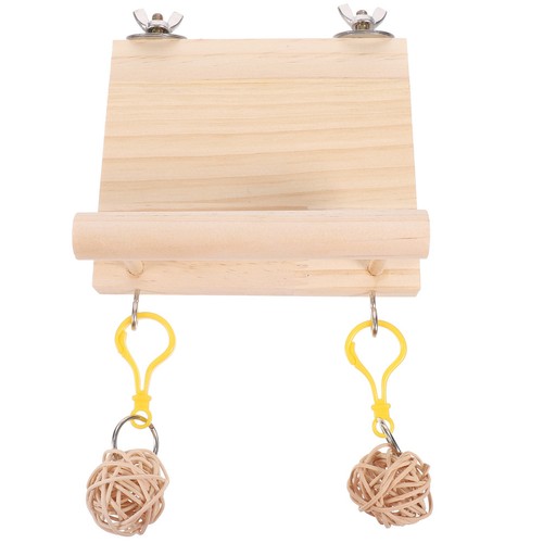 Stable wooden parrot stand - stable,